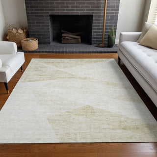 Piper Looms Mayfield Modern AMF770 Khaki Machine Washable Area Rug Lifestyle Image Feature