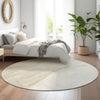 Piper Looms Mayfield Modern AMF770 Khaki Machine Washable Area Rug Round Lifestyle Image Feature