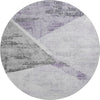 Piper Looms Mayfield Modern AMF770 Purple Machine Washable Area Rug Round Main Image