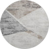 Piper Looms Mayfield Modern AMF770 Silver Machine Washable Area Rug Round Main Image