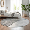 Piper Looms Mayfield Modern AMF770 Sky Machine Washable Area Rug Round Lifestyle Image Feature
