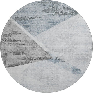 Piper Looms Mayfield Modern AMF770 Sky Machine Washable Area Rug Round Main Image