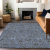 Piper Looms Mayfield Floral AMF771 Blue Machine Washable Area Rug Lifestyle Image Feature