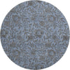 Piper Looms Mayfield Floral AMF771 Blue Machine Washable Area Rug Round Main Image