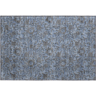 Piper Looms Mayfield Floral AMF771 Blue Machine Washable Area Rug Scatter Main Image