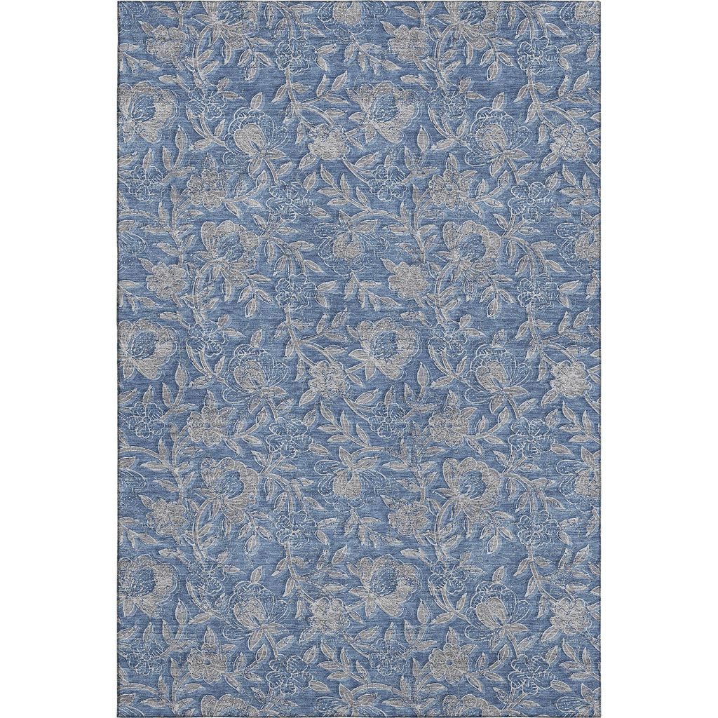 Piper Looms Mayfield Floral AMF771 Denim Machine Washable Area Rug main image