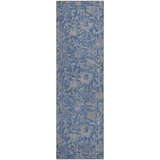 Piper Looms Mayfield Floral AMF771 Denim Machine Washable Area Rug Runner Main Image