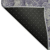Piper Looms Mayfield Floral AMF771 Eggplant Machine Washable Area Rug Backing Image