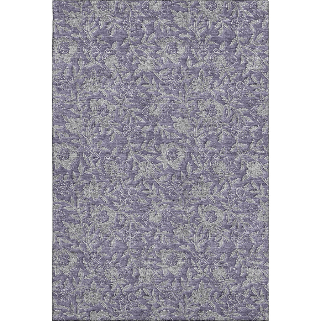 Piper Looms Mayfield Floral AMF771 Eggplant Machine Washable Area Rug main image