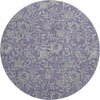 Piper Looms Mayfield Floral AMF771 Eggplant Machine Washable Area Rug Round Main Image