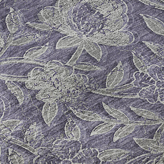 Piper Looms Mayfield Floral AMF771 Eggplant Machine Washable Area Rug Swatch Image