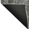 Piper Looms Mayfield Floral AMF771 Gray Machine Washable Area Rug Backing Image