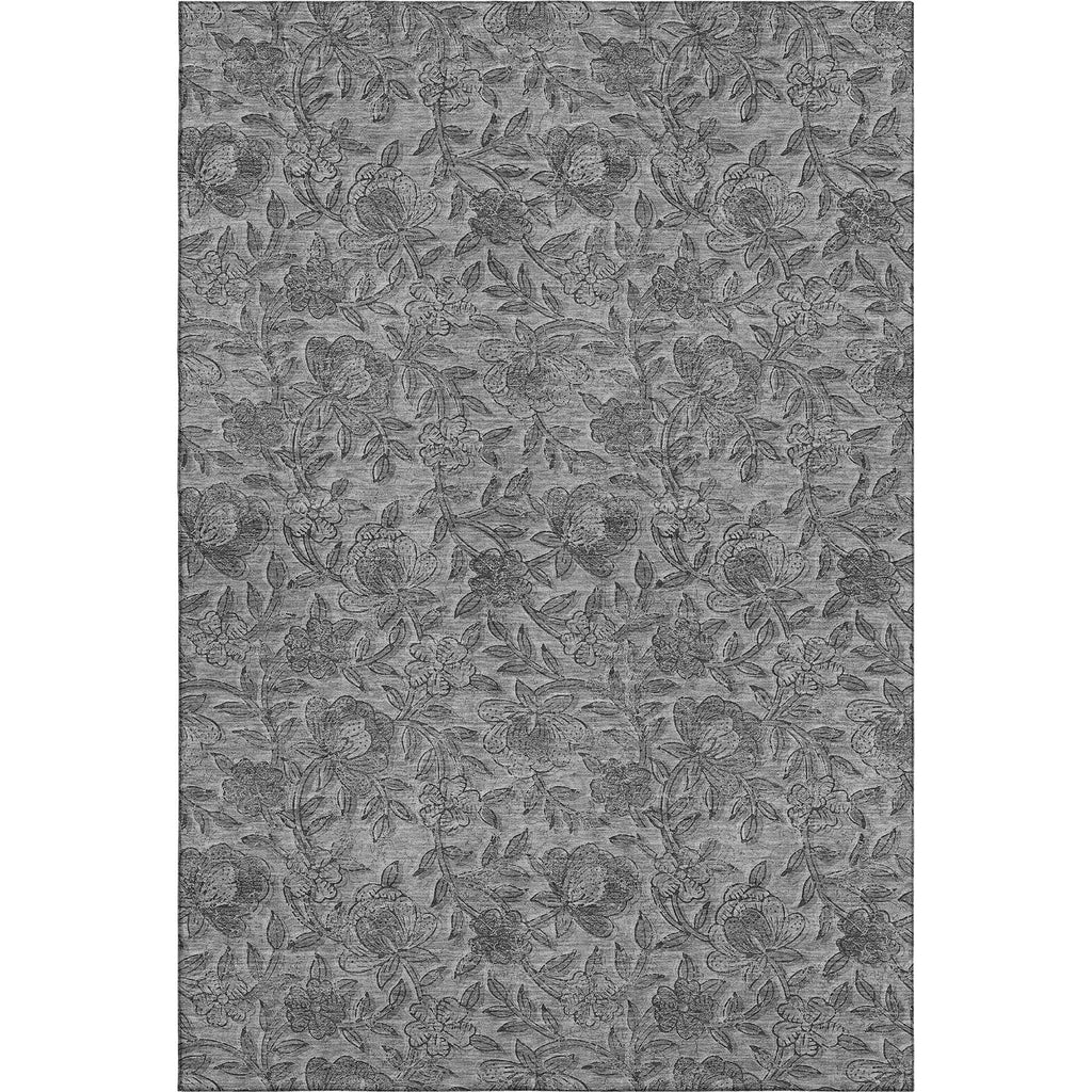 Piper Looms Mayfield Floral AMF771 Gray Machine Washable Area Rug main image