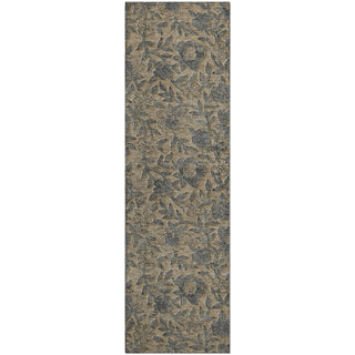 Piper Looms Mayfield Floral AMF771 Khaki Machine Washable Area Rug Runner Main Image