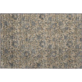 Piper Looms Mayfield Floral AMF771 Khaki Machine Washable Area Rug Scatter Main Image