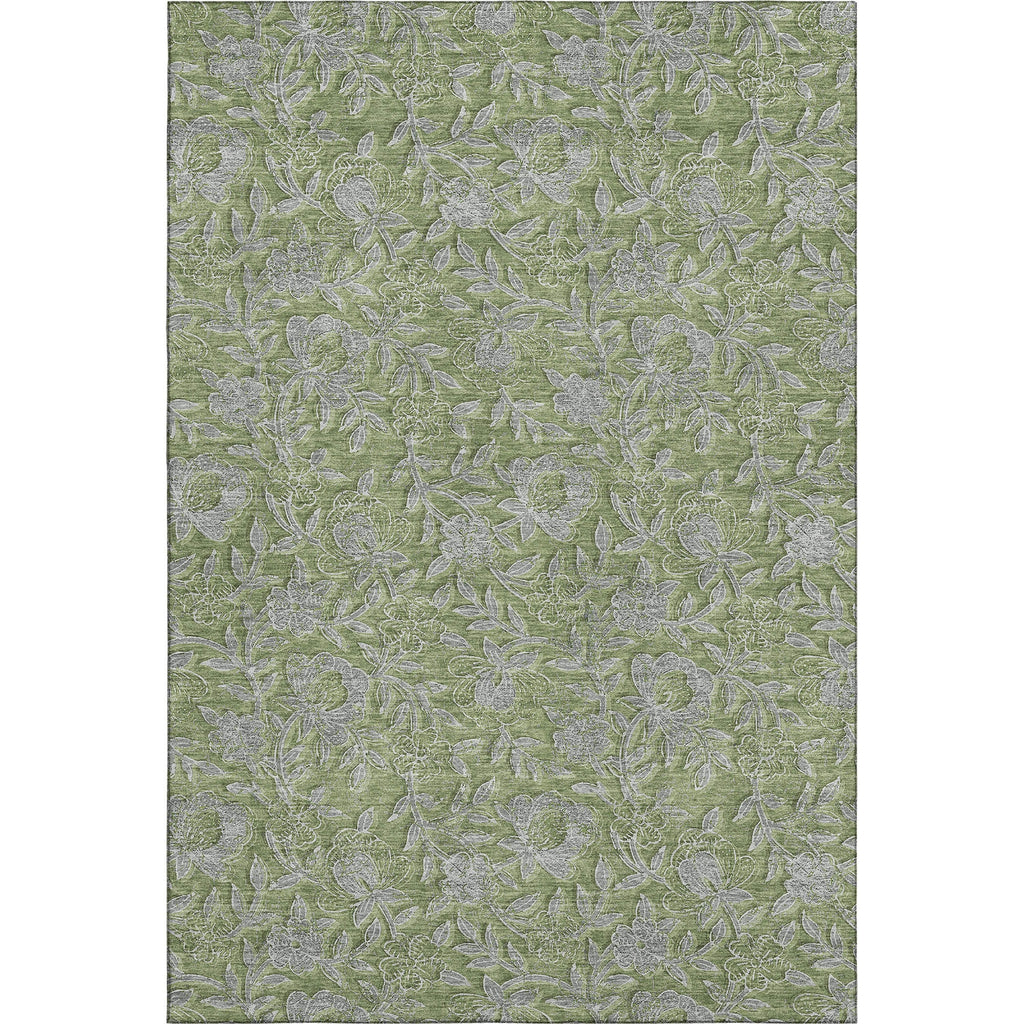 Piper Looms Mayfield Floral AMF771 Olive Machine Washable Area Rug main image