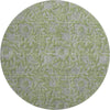 Piper Looms Mayfield Floral AMF771 Olive Machine Washable Area Rug Round Main Image