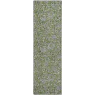Piper Looms Mayfield Floral AMF771 Olive Machine Washable Area Rug Runner Main Image