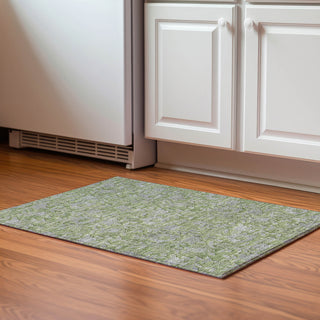 Piper Looms Mayfield Floral AMF771 Olive Machine Washable Area Rug Scatter Lifestyle Image Feature