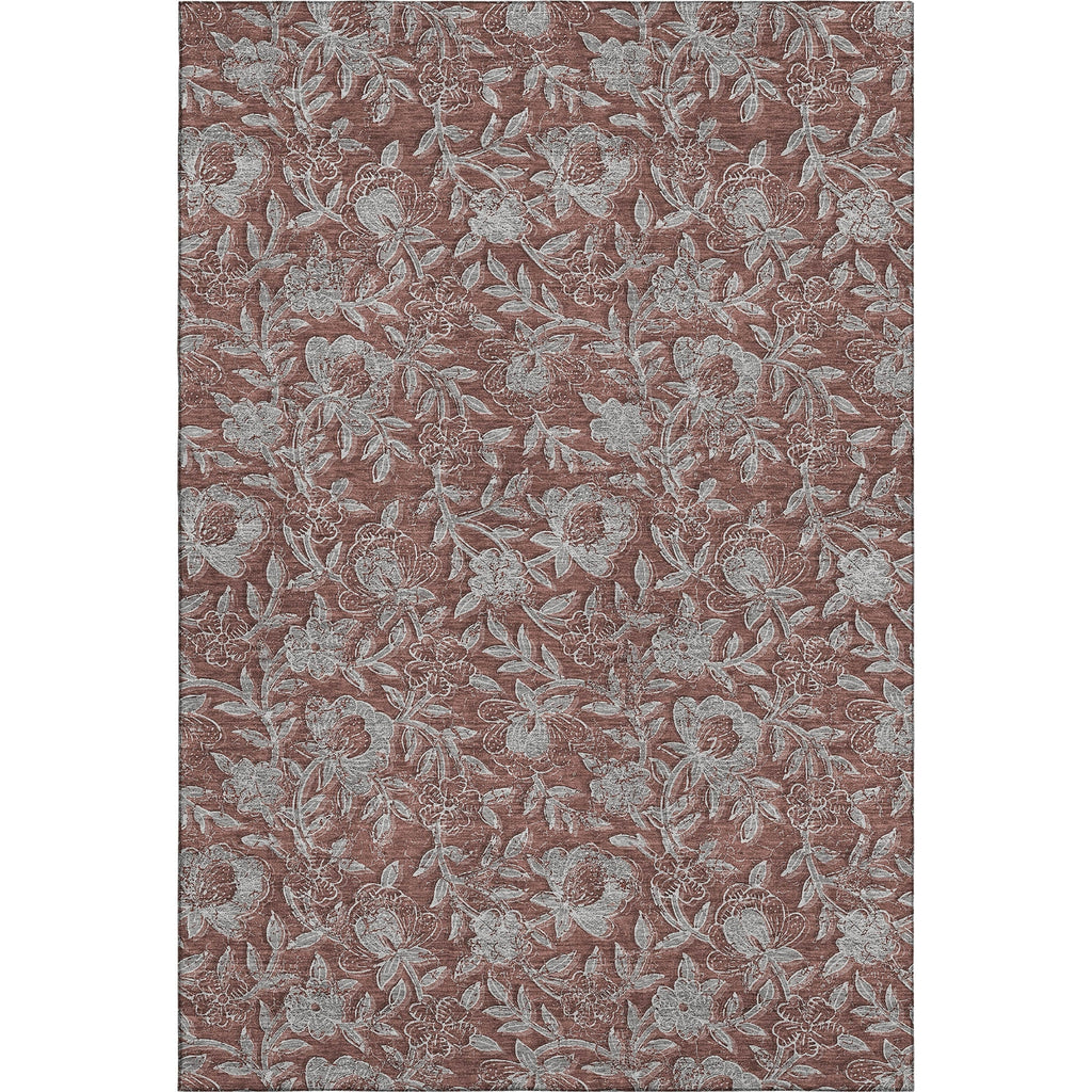 Piper Looms Mayfield Floral AMF771 Paprika Machine Washable Area Rug main image