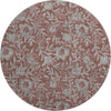 Piper Looms Mayfield Floral AMF771 Paprika Machine Washable Area Rug Round Main Image