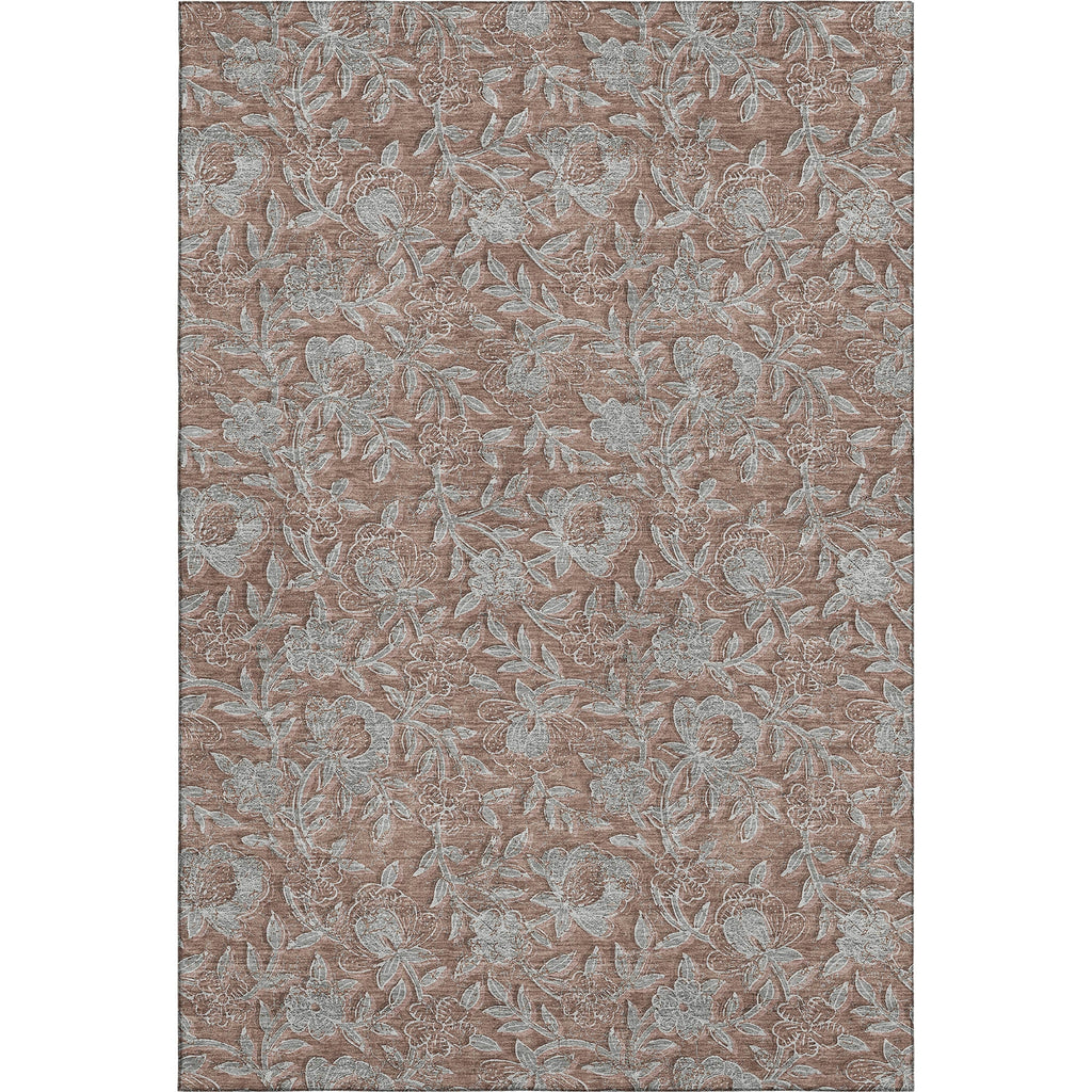 Piper Looms Mayfield Floral AMF771 Terracotta Machine Washable Area Rug main image