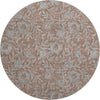 Piper Looms Mayfield Floral AMF771 Terracotta Machine Washable Area Rug Round Main Image