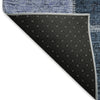 Piper Looms Mayfield Patchwork AMF772 Blue Machine Washable Area Rug Backing Image