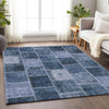 Piper Looms Mayfield Patchwork AMF772 Blue Machine Washable Area Rug Lifestyle Image Feature
