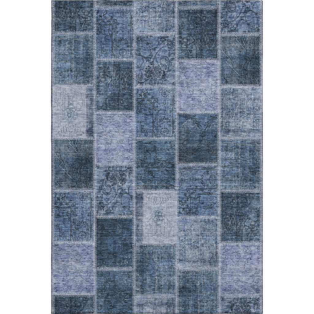Piper Looms Mayfield Patchwork AMF772 Blue Machine Washable Area Rug main image