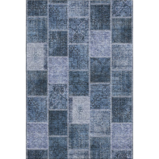 Piper Looms Mayfield Patchwork AMF772 Blue Machine Washable Area Rug main image