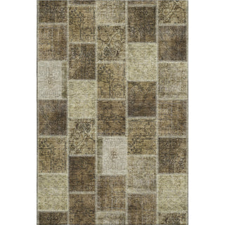 Piper Looms Mayfield Patchwork AMF772 Brown Machine Washable Area Rug main image