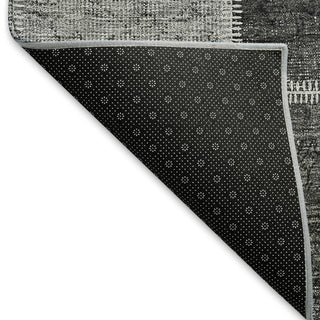 Piper Looms Mayfield Patchwork AMF772 Gray Machine Washable Area Rug Backing Image