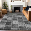 Piper Looms Mayfield Patchwork AMF772 Gray Machine Washable Area Rug Lifestyle Image Feature