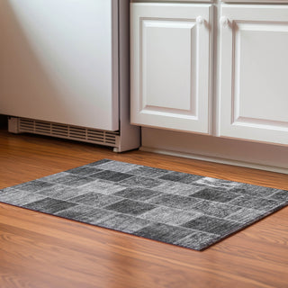 Piper Looms Mayfield Patchwork AMF772 Gray Machine Washable Area Rug Scatter Lifestyle Image Feature