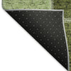 Piper Looms Mayfield Patchwork AMF772 Olive Machine Washable Area Rug Backing Image