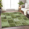 Piper Looms Mayfield Patchwork AMF772 Olive Machine Washable Area Rug Lifestyle Image Feature