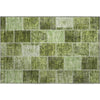 Piper Looms Mayfield Patchwork AMF772 Olive Machine Washable Area Rug Scatter Main Image