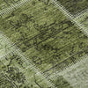 Piper Looms Mayfield Patchwork AMF772 Olive Machine Washable Area Rug Swatch Image