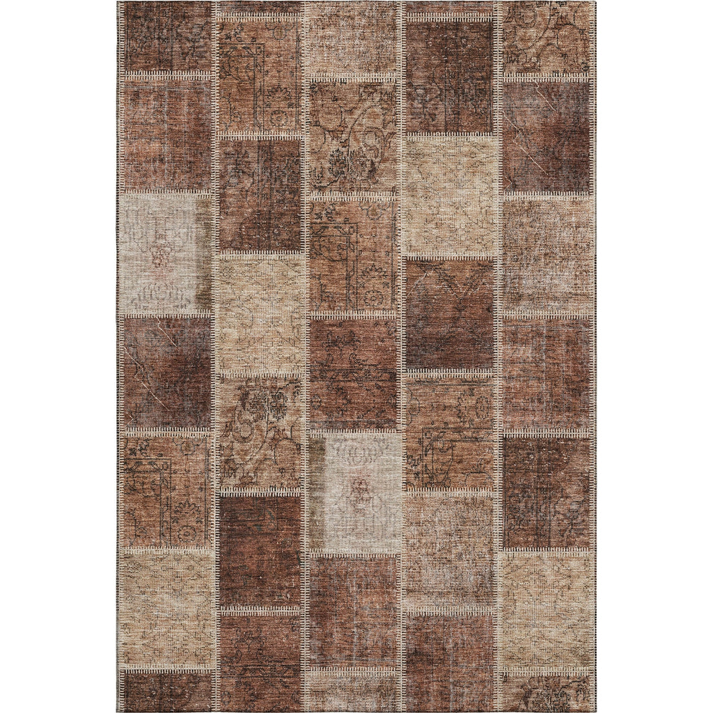 Piper Looms Mayfield Patchwork AMF772 Paprika Machine Washable Area Rug main image