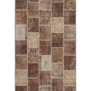 Piper Looms Mayfield Patchwork AMF772 Paprika Machine Washable Area Rug main image
