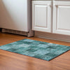 Piper Looms Mayfield Patchwork AMF772 Teal Machine Washable Area Rug Scatter Lifestyle Image Feature
