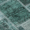 Piper Looms Mayfield Patchwork AMF772 Teal Machine Washable Area Rug Swatch Image