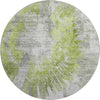 Piper Looms Mayfield Abstract AMF773 Aloe Machine Washable Area Rug Round Main Image