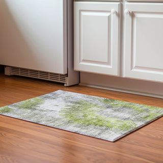 Piper Looms Mayfield Abstract AMF773 Aloe Machine Washable Area Rug Scatter Lifestyle Image Feature