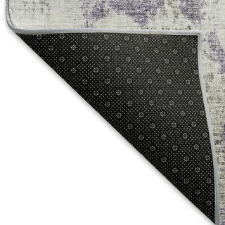 Piper Looms Mayfield Abstract AMF773 Purple Machine Washable Area Rug Backing Image