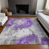 Piper Looms Mayfield Abstract AMF773 Purple Machine Washable Area Rug Lifestyle Image Feature