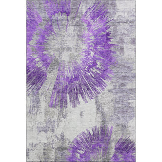 Piper Looms Mayfield Abstract AMF773 Purple Machine Washable Area Rug main image