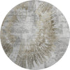 Piper Looms Mayfield Abstract AMF773 Taupe Machine Washable Area Rug Round Main Image
