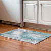 Piper Looms Mayfield Abstract AMF773 Teal Machine Washable Area Rug Scatter Lifestyle Image Feature